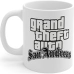 Gta San Andreas Baskılı Kupa Bardak - Beyaz - 199 ml