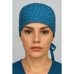 GTB BUTİK Sonbahar Yaprakları Desenli Doktor Hemşire Bonesi Cerrahi Bone Sağlıkçı Bonesi Aşçı Bonesi