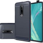 GTBDEKI OnePlus 7 Pro Kılıfı için Kılıf, GM1910 Kılıf, Karbon Fiber Darbeye Dayanıklı İnce Silikon Sağlam Yumuşak TPU Arka Telefon Kılıfı OnePlus 7 Pro Mavi