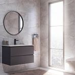 Gtm Banyo Alba Soft Aynali Çekmeceli Banyo Dolabi Seti Antrasit 100 Cm Antrasit