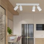 GU10 Duy Tasarruflu LED Ampul Beyaz Hareketli Başlık Tavan Spot Avize - 4