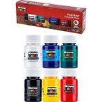 Guaj Boya 6 Renk 30 ml 1 Paket Nova Color Guaj Boya Seti 6 lı Su Bazlı Şişe Canlı Renkler Resim Okul