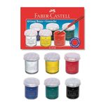 Guaj Boya 6 Renk X 15 Ml Su Bazli Sise 1 Paket Faber Guaj Boya Seti Sise Icerisinde 6 Li Okul Hobi