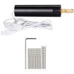 Guangdong Spirit 0.7-1.2mm Reçine Için Mikro-Elektrikli El Matkap Seti, Takı Yapımı Için Elektrikli Mini Matkap Elektrikli Pim Mengenesi Kiti