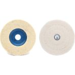 Guangdong Spirit 1 Adet 4 Inç 100MM Kumaş Parlatma Paspas Tekerlek Pedi Güç/pil Için Matkap Parlatıcı Öğütücü ve 3 Adet 100MM 4 Inç Taşlama Pedi Yün Parlatma Diski Aşındırıcı Tekerlek Keçe Tampon Seti