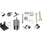 Guangdong Spirit 1 Takım Güç Yok Diy Ağaç Işleme Kesme Taşlama Mil Trim Kemeri & 1 Takım Dc 12-24V Torna Pres 775 Motor