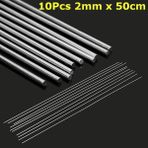 Guangdong Spirit 10 Adet 2mm 50CM Metal Alüminyum Magnezyum Gümüş Kaynak Çubukları Tel Elektrot