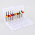 Guangdong Spirit 10 Adet/takım Mikro Mini Büküm Matkap Uçları Set Baskı Devre Tungsten Karbür Gravür