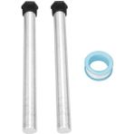 Guangdong Spirit 2 Adet 21X235MM Magnezyum Anot Çubuk Çubuk Siyah Düz Tabanlı Su Isıtıcı Npt3/4 Konu - Gri