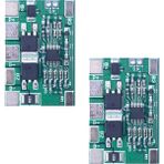 Guangdong Spirit 2 Adet Bms Koruma Pcb Kartı 12.8V 14.4V 18650 32650 Pil Paketleri 20A Limit Plastik (Yurt Dışından) - NA - Siyah