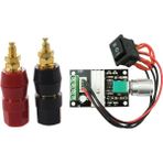 Guangdong Spirit 2 Adet Plastik Kabuk 4mm Muz Soket Pirinç Bağlama Direği ve 1x 3A 80W Tersinir Pwm 1203BB Dc Motor Hız Kontrol Cihazı - Beyaz
