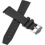 Guangdong Spirit 20 mm Kauçuk Kavisli Uçlar Rolex Için Saat Kayışı