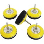 Guangdong Spirit 3 Inç (75MM) Cırt Cırt Zımpara Diskleri Için 1/4 Inç Uç Matkap Ataşmanı ve Tamponlama ile Zımparalama (5 Paket)