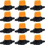 Guangdong Spirit 4/7 mm Hortumlu Siyah Mini Bahçe Sulama Dikenli Su Akış Kontrol Vanası