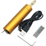 Guangdong Spirit 5V Dc Mini Alüminyum Elektrik Motoru El Matkabı + Ahşap Için 10X Büküm Uçları Dıy