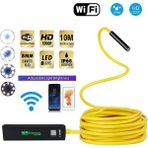 Guangdong Spirit 8mm Hd Kablosuz Endoskop USB Wifi Borescope Muayene Kamerası Fr Telefon Android-1m - Gri