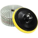 Guangdong Spirit Adet Elmas Parlatma Pedleri 4 Inç (100MM) Islak/kuru Granit Taş Beton Mermer Beton Taş Taşlama Diskleri Için Set