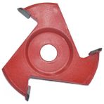 Guangdong Spirit Ahşap Öğütücü Disk Ağaç Işleme Oyma Diski Tungsten Çelik Oyma Diski Freze Eki Marangoz Aracı (3 Diş Kırmızı)