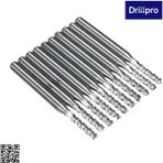Guangdong Spirit Cnc / Makine Döner Için 3.175MM Şaft 2mm Karbür Parmak Freze Gravür Uçları