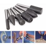 Guangdong Spirit Drillpro 6 Adet 1-3.2mm Pirinç Matkap Pens Aynaları M8X0.75MM Siyah Somun Dremel Ev Ofis Için Döner Aracı Aksesuarları