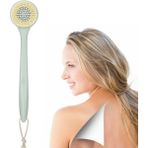 Guangdong Spirit Duş Fırçası Banyo Fırçası Vücut Fırçası Sırt Kuru Cilt Spa Scrubber-Yeşil - Gümüş