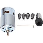 Guangdong Spirit ER11 Collet Uzatma Çubuğu Oyma ile 775 Dc Motor 12-24V Rulman Mil Motorucnc Router Takım Tezgahları Için Dıy - Siyah
