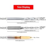 Guangdong Spirit Flyeer 2020 40 Adet End Mill Gravür Uçları Seti Cnc Freze Uçları Kesme Freze Aracı Gravür Kesici 1/8 Inç Shank Tungsten Çelik