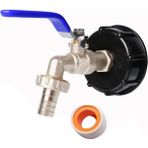 Guangdong Spirit Ibc Konteyner Musluk Aksesuarları 3/4 Inç Pirinç Ibc Tankı Musluk Ibc Tankı Adaptör Vanası S60 x 6 Su Deposu Için Pirinçten Yapılmış Ibc Musluk Ibc Adaptörü (Yurt Dışından)