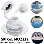 Guangdong Spirit Jakuzi Spa Jakuzi Için Pvc Şişme Spiral Nozul Hava Şişirme Vanası Kapağı - Beyaz - Siyah