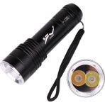 Guangdong Spirit Profesyonel T6 LED Dalış El Feneri Sarı ve Beyaz Işık Kaynaklı El Feneri (Yurt Dışından) - Siyah