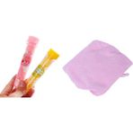 Guangdong Spirit Quanbu 2020 1 x Vücut Yıkama Banyosu Köpüren Çiçek Kağıt Sabun Dilim Konfeti & 1x Mikrofiber Duş Sonrası Saç Kurutma Sarma Havlu Pembe - Gümüş