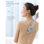 Guangdong Spirit Sırt Scrubber, Peeling Için Banyo Vücut Fırçası, Silikon Duş Fırçası Uzun Saplı Masaj Dolaşımınızı Iyileştirir - Gümüş
