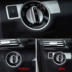 Guangdong Spirit Srıwen 2020 Far Anahtarı Kapağı Trim Sticker Araba Styling Aksesuarları Mercedes Benz A W176 B W246 C W204 E-Class W212 Gla Glk