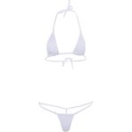 Guangdong Spirit Wo Mikro Tanga Mayo Bikini Takımı Miniüst Mayo Sevimli Pembe