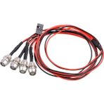 Guangdong Spirit Yalıruı 5mm Uzaktan Kumandalı Model Araba 4 LED Set Aksesuarları Soğuk Beyaz Aydınlatma Farları (Yurt Dışından)