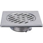 Guangdong Spirit Yer Sifonu, Koku Önleyici Yer Sifonu, Balkon Mutfak Kanalizasyon Banyo Için Paslanmaz Çelik 15X15CM (Yurt Dışından) - Gümüş
