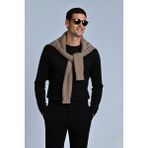 Guaraz Erkek Relax Fit Rahat Kesim %100 Pamuk Uzun Kollu Bisiklet Yaka Basic Tişört - Siyah - XL