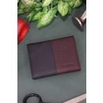 GUARD 1334.G.04/01 Mat Bordo/siyah Deri Erkek Cüzdan