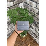 Guard Gri Hakiki Deri Çok Bölmeli Kadın Cüzdanı // GRD260225WT862 - Standart