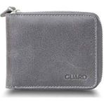 Guard P2265 Antik Gri Fermuarlı Yatay Mini Hakiki Deri Cüzdan