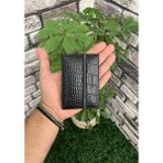 Guard Siyah Croco Desenli Lastikli Spor Kartlık