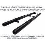 Guardbuck – Qashqaı 2014-2021 Uyumlu Krom Ø70 Yan Basamak | Tubular C Modeli Siyah