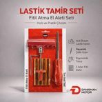 Guardian Guardıan Lastik Tamir Seti Fitil Atma El Aleti Seti, Acil Durum Lastik Yama Kiti 5 Fitilli
