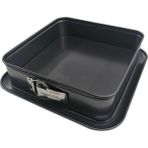 Guardini Kelepçeli Kare Kek Kalıbı 24 x 24 x 7 cm Teflon Yapışmaz Yüzey ile Pratik Pişirme