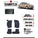Guartly Fiat Albea 2002 ve Sonrası Uyumlu Araca Özel Premium 4d Havuzlu Oto Paspas Takımı - Siyah