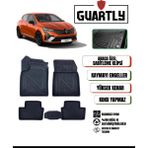 Guartly Renault Clio 5 2019 ve Sonrası Uyumlu Araca Özel Premium 4D Havuzlu Oto Paspas Takımı - Siyah