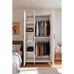 Gubimo 108-gardırop 3 Kapılı,2 Askılıklı Elbise Dolabı /beyaz