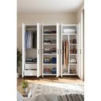 Gubimo 123-gardırop 6 Kapılı,2 Çekmeceli,4 Raflı,askılık Ve Raf Bölmeli Elbise Dolabı /beyaz