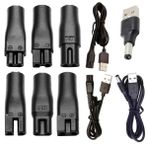 Güç Kablosu 5V Yedek Şarj Cihazı USB adaptörü, çeşitli elektrikli kuaförler, tıraş makineleri, temizleyiciler, masa lambaları ve diğerleri için uygundur 5521 adaptör hq8505 A00390 şarj hattı