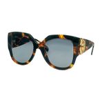 Gucci GG 1407S 002 54 Kadın Kare Kırçıllı Kahverengi Kemik Güneş Gözlüğü